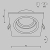 фото Встраиваемый светильник Maytoni Technical Atom DL026-2-01B, черный