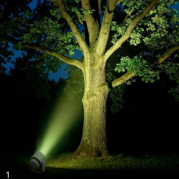 фото Прожектор LED зеленый G5624 24W 15° IP65 темно-серый