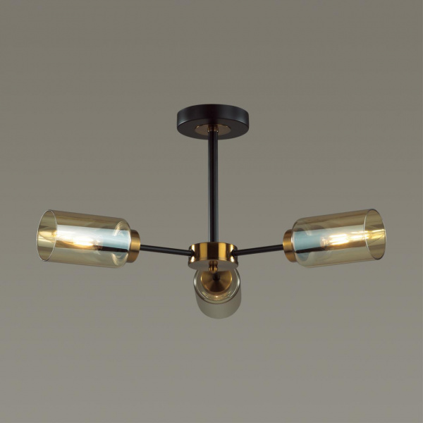 фото Чёрный, бронза Люстра потолочная E14 3*40W 220V DALLIN COMFI, арт. 5640/3C