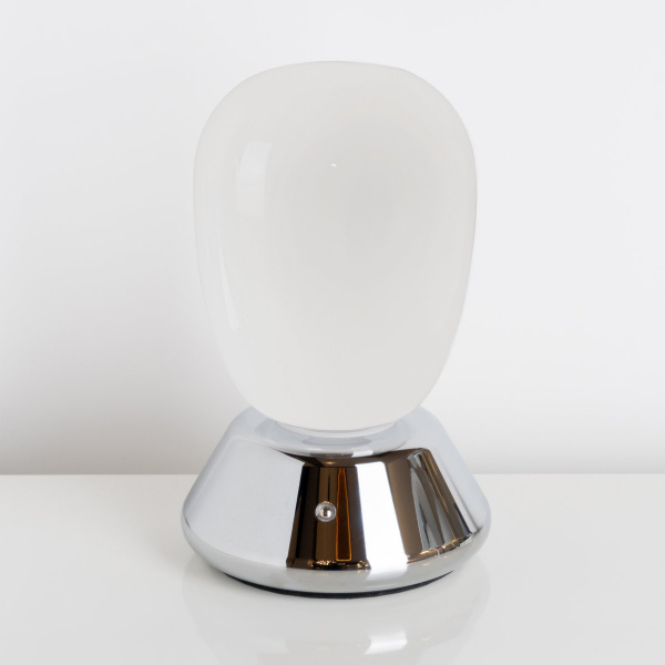 фото Настольная лампа диммируемая 10W 3000K матовый/хром Uovo III Lightstar 807914