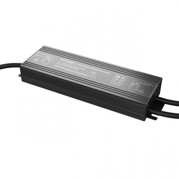фото Источник напряжения PSI001 24В 250Вт IP 67 20217 Maytoni 020217, черный