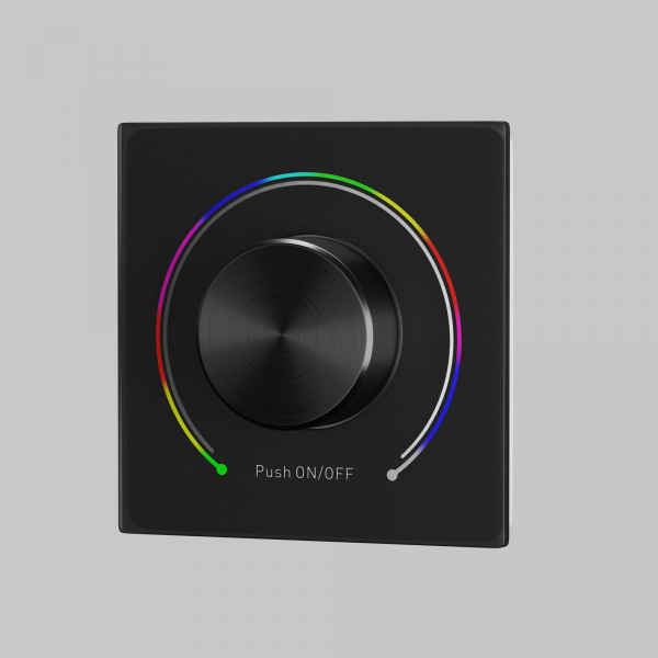 фото Роторная панель управления DALI DT8 Цветная (RGB) Maytoni 721038, черный