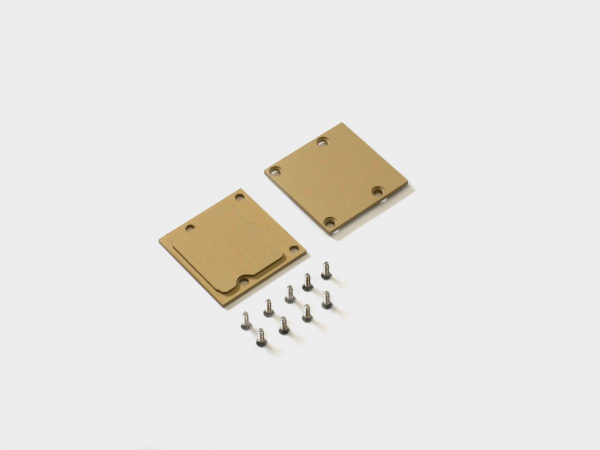 Заглушки SWG LS3535-GD-ECS-AL-R- для профиля LS3535 аннод золото, (комплект, 2 шт)