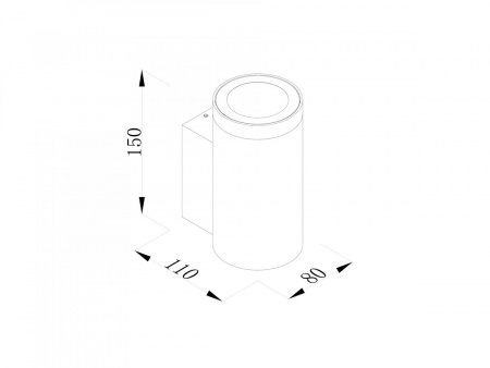 фото Настенный уличный светильник Акцент SWG 7W-220V-WW-IP65