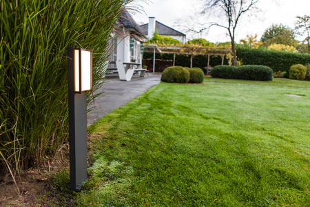 фото Светильник "Qubo" Bollard light  220V LED 17.3W 3000K G4157 .  Цвет: темно серый