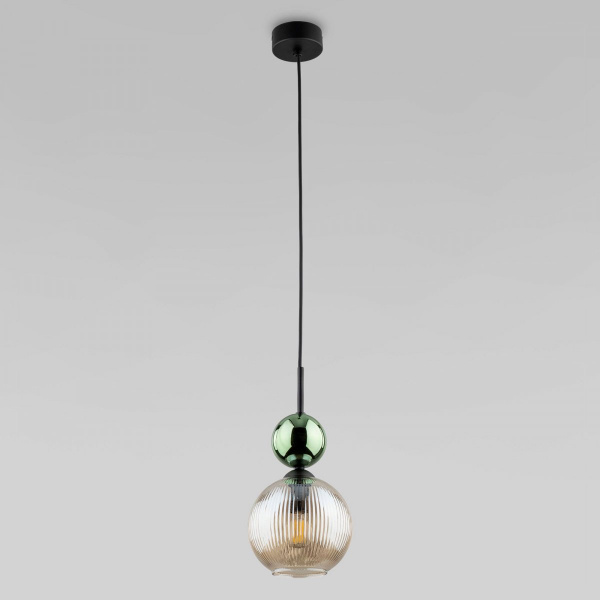 фото Подвесной светильник со стеклянным плафоном 11145 Sophia Green Cognac