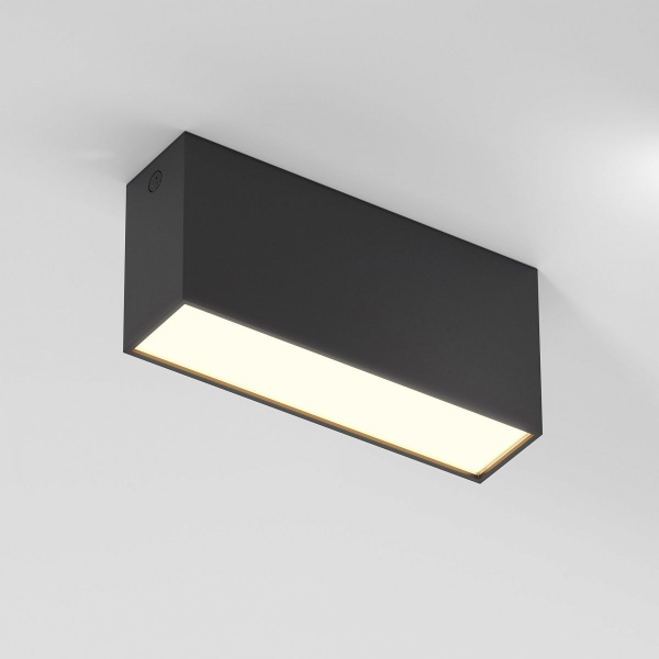 фото Светильник потолочный светодиодный 10W 3000K черный Block 25109/LED