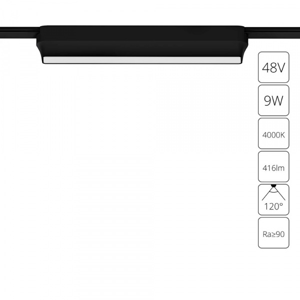 Магнитный трековый светильник Arte Lamp RAPID A6153PL-1BK