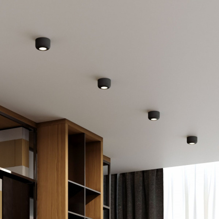 фото Светильник потолочный светодиодный 7W 4000K чёрный 25088/LED