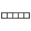 фото Рамка пластиковая VOLTUM S70 на 5 постов, (графит)