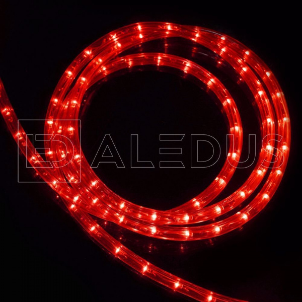 фото Дюралайт ALEDUS 13 мм, бухта 100 м, красный