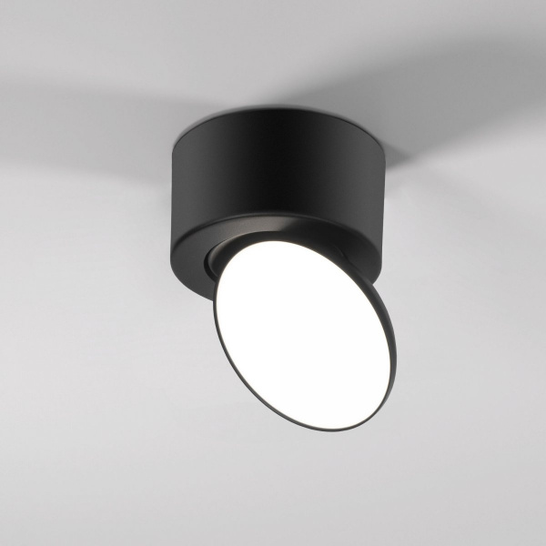 фото Светильник накладной поворотный светодиодный Smooth 10W 4000K черный 25053/LED