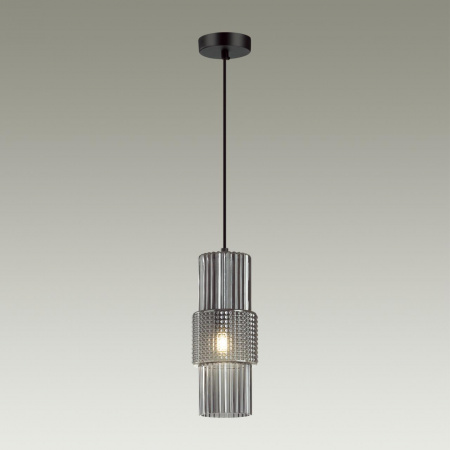 фото Черный/дымчатый металл/стекло Подвес E14 1*40W PIMPA MODERN, арт. 5016/1