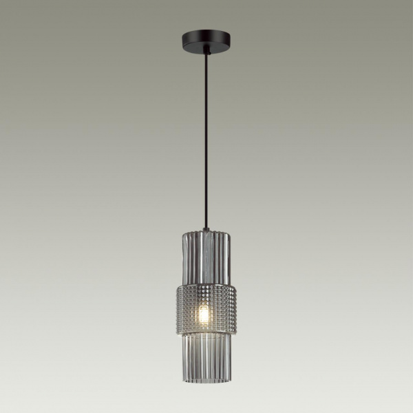 фото Черный/дымчатый металл/стекло Подвес E14 1*40W PIMPA MODERN, арт. 5016/1