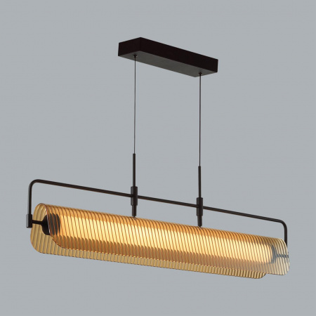 фото Черный/янтарный/металл/стекло/акрил Люстра LED 35W 3000К LINER L-VISION, арт. 5056/35L