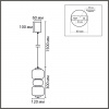 фото Бронза/белый, металл/стекло Подвес LED 10W 4000K 220V TAISHA LEDIO, арт. 8324/20L