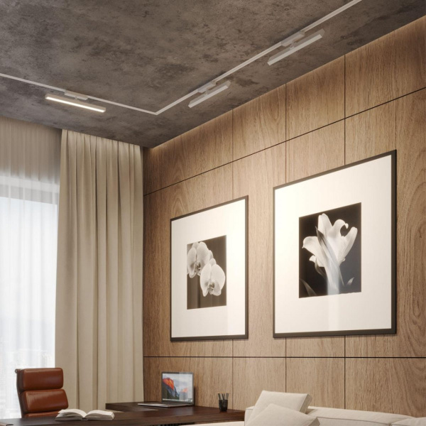 фото Светильник однофазный двухжильный трековый светодиодный с переключателем цветовой температуры, белый Novotech STRATUS, арт. 359776