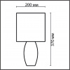фото Синий, керамика/текстиль Настольная лампа E27 1*60W 220V LAPUNA COMFI, арт. 8123/1T