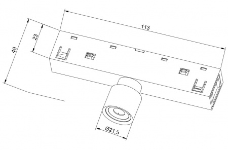 фото Крепление датчика движения SWG Tuya Zigbee для системы LINK, черный, SY-LINK-SEN-BL