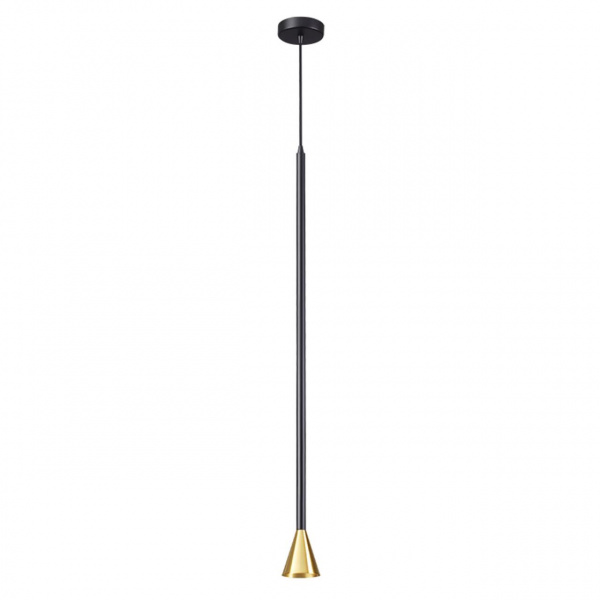 Черно-золотистый/металл Подвесной светильник LED GU10 7W 220V PIPA HIGHTECH, арт. 3884/1GB