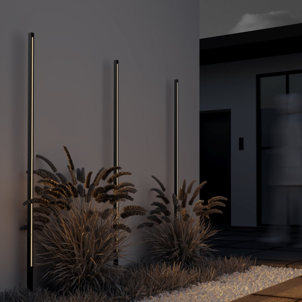 фото Ландшафтный светильник Maytoni Outdoor Pole O440FL-L24GF3K, графит