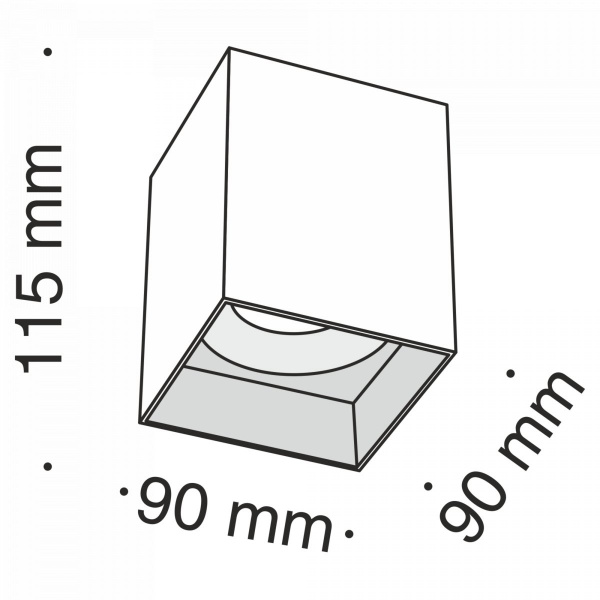 фото Потолочный светильник Maytoni Technical Slim C015CL-01B, черный