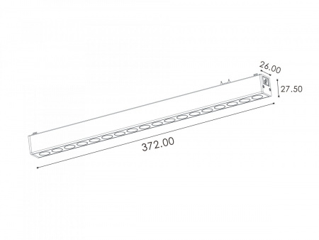 фото Светильник трековый SWG SLIM, 48В 18W белый 2700-6000К, DL-SLIM-DRWH-18-CCT