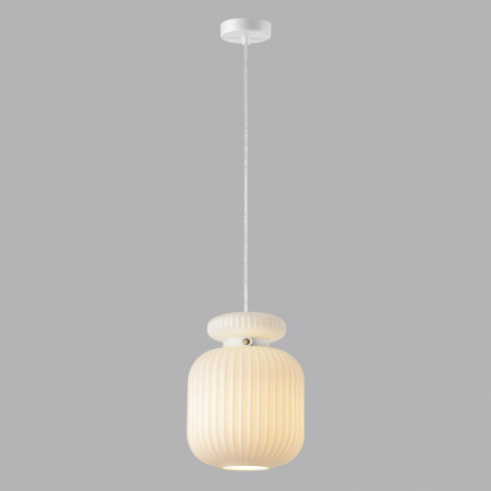 фото Белый/белый/металл/стекло/эко.кожа Подвес E27 1*60W JUGI PENDANT, арт. 5042/1C