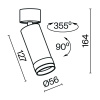 фото Потолочный светильник Maytoni Technical Focus Zoom C055CL-L12W3K-Z-W, белый
