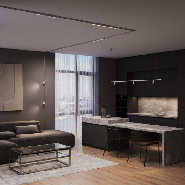фото Трековый светильник 10W 3000K (никель) 85525/01 система Лайн
