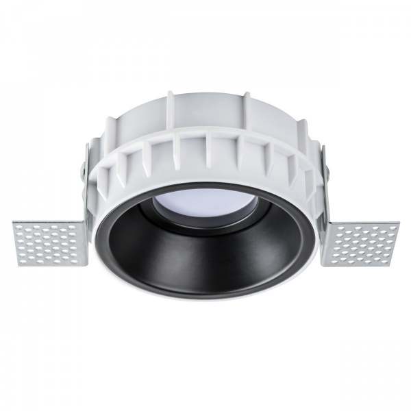 Комплект из светильника и рамки DOMINO ROUND MR16 ЧЁРНЫЙ Domino, черный Lightstar G214607