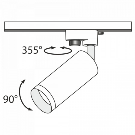 фото Трековый светильник Maytoni Technical Focus TR004-1-GU10-RG, черный