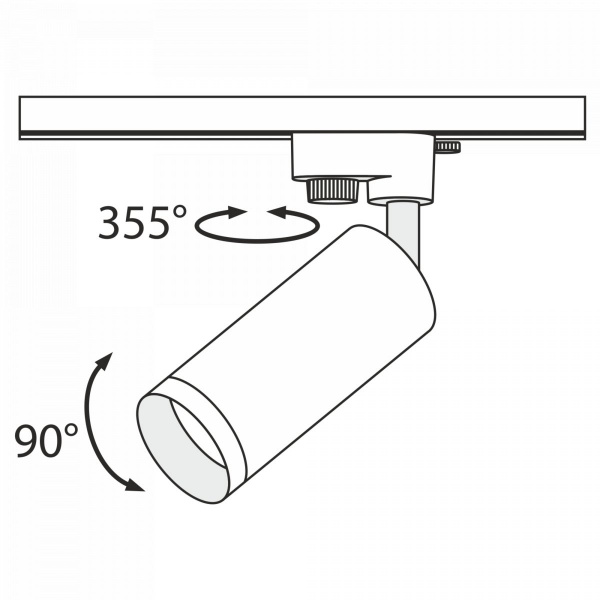 Трековый светильник Maytoni Technical Focus TR004-1-GU10-W, белый