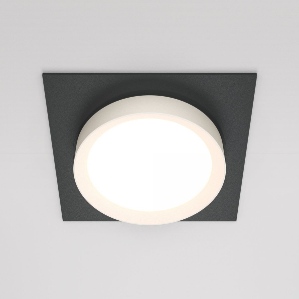 Встраиваемый светильник Maytoni Technical Hoop DL086-GX53-SQ-BW, черный