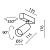 Трековый светильник Maytoni Technical Focus LED TR103-4-12WTW-M-B, черный