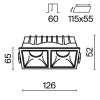 фото Встраиваемый светильник Maytoni Technical Alfa LED DL043-02-10W4K-SQ-W, белый