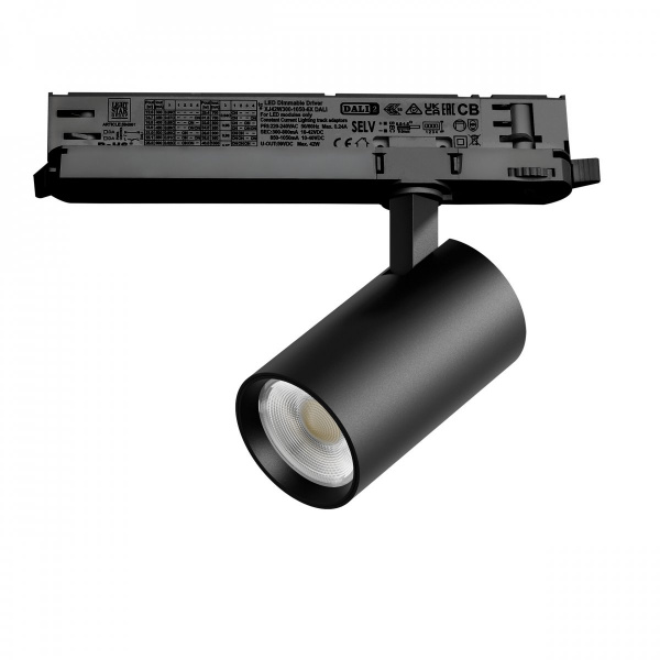 Светильник для трековой системы Quattro LED 15W с управлением DALI Alta Base, черный Lightstar A5147DALI