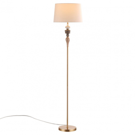 фото Античн.бронза/беж.абажур/металл/керамика Торшер E27 1*60W HOMI CLASSIC, арт. 5040/1F