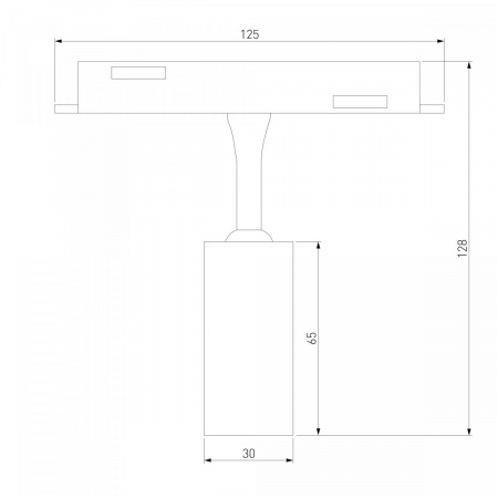 фото Умный трековый светильник 5W 2700-6500K Dim Cantors Slim Magnetic 85071/01, латунь