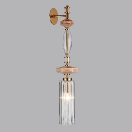 фото Античная бронза/терракот/беж/стекло/керамика Настенный светильник E14 1*40W TERRA MODERN, арт. 5414/1WA