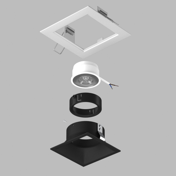 фото Комплект со светильником Domino, белый Lightstar D51607BMOD