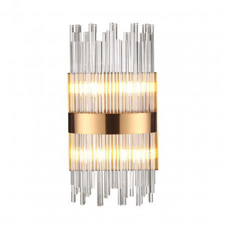 фото Бронзовый/стекло/прозрачный Бра G9 4*33W 220V FOCCO HALL, арт. 4722/4W