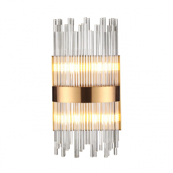фото Бронзовый/стекло/прозрачный Бра G9 4*33W 220V FOCCO HALL, арт. 4722/4W