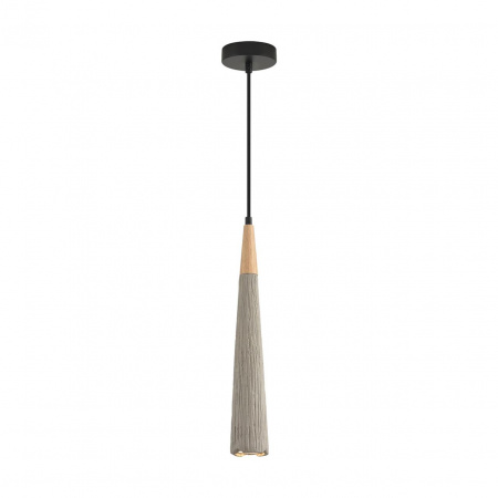 фото Черный/серый/бежевый, металл/дерево/цемент Подвес GU10 LED 5W 220V EOLIANA SUSPENTIONI, арт. 8351/1C