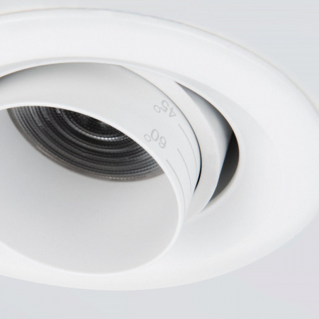 фото Встраиваемый светодиодный светильник с регулировкой угла освещения 9919 LED 10W 4200K белый
