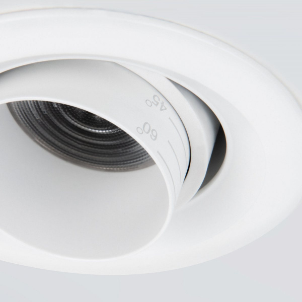 фото Встраиваемый светодиодный светильник с регулировкой угла освещения 9919 LED 10W 4200K белый