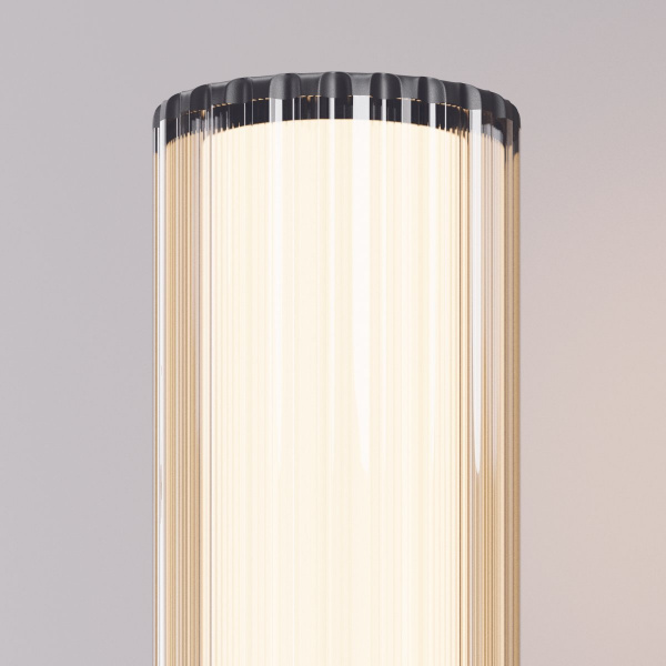 фото Уличный настенный светильник Maytoni Outdoor Rib O502WL-01B, черный