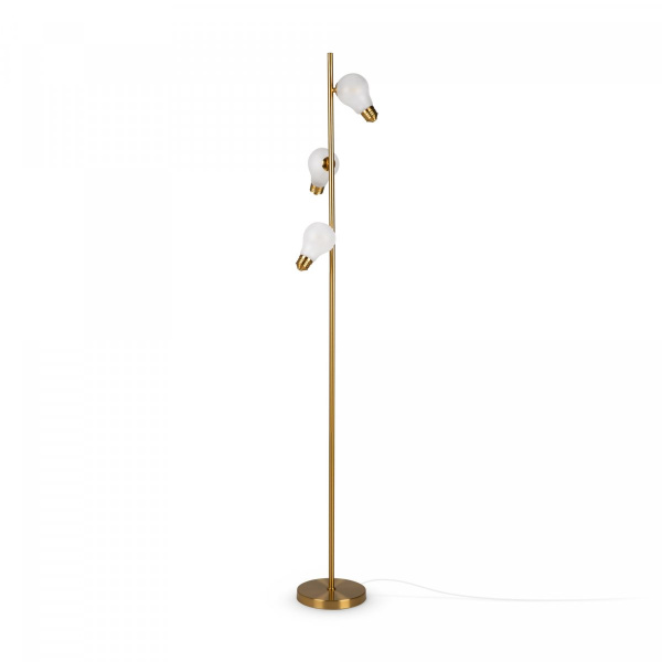 фото Торшер Freya Evidence FR5372FL-03BS, латунь