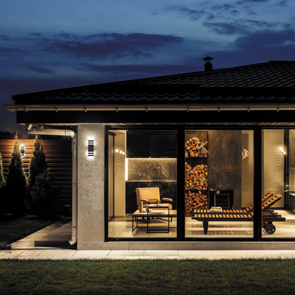 фото Уличный настенный светильник Maytoni Outdoor Unter den Linden O578WL-02B, черный