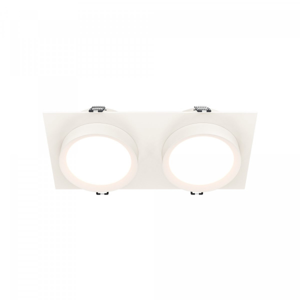 Встраиваемый светильник Maytoni Technical Hoop DL086-02-GX53-SQ-W, белый
